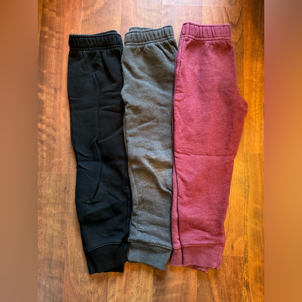 Set of 3 Toddler Boy Cat & Jack Sweatpants - Joggers - 4T